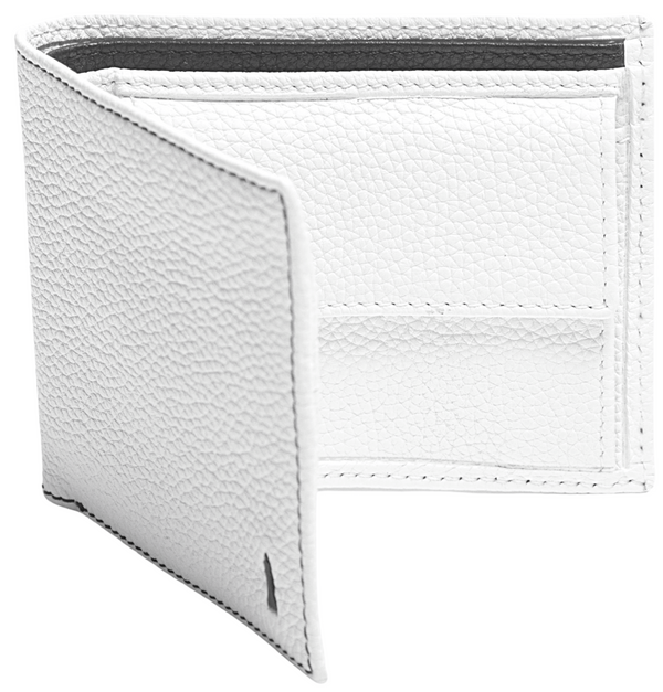WHITE WALLET WITH COIN POCKET