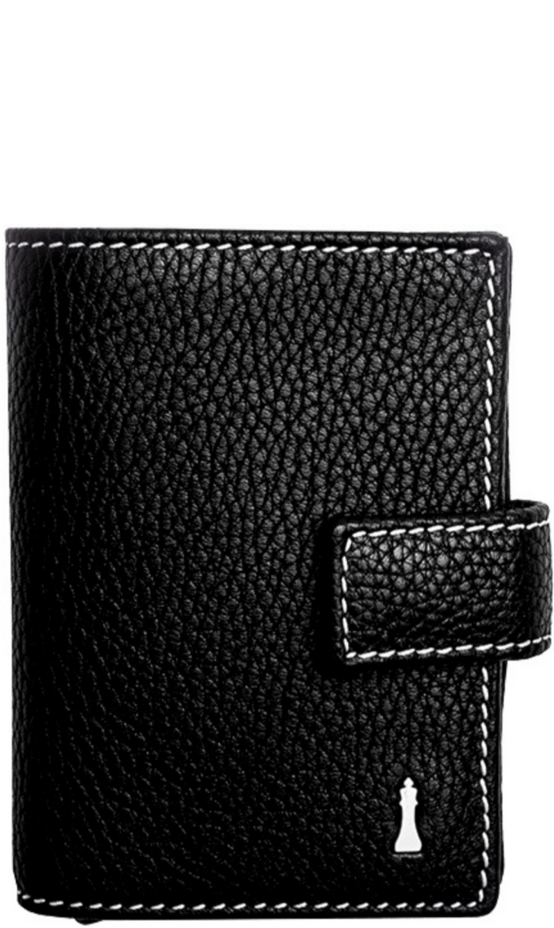 Black Smart Wallet with Strap